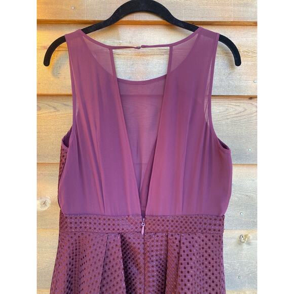 BCBGeneration burgundy a line dress - Picture 5 of 7